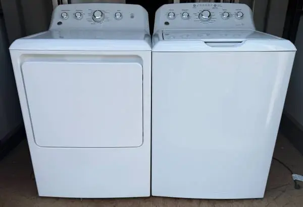 Clean & Tested GE Washer & Electric Dryer Set — White — $450
