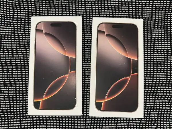 New Sealed iPhone 16 Pro Max 256gb Desert Titanium Unlocked