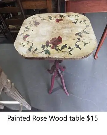 Painted Rose Wood Table