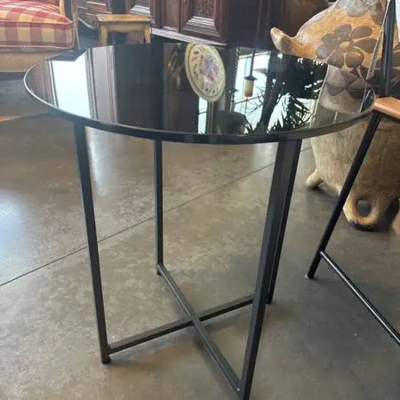 Room & Board Classic Smoked Glass Side Table- 22X24H