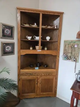 Wood Corner Cabinet