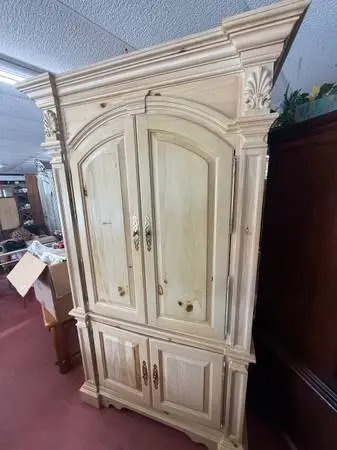 Stunning Solid Pine French Country Armoire