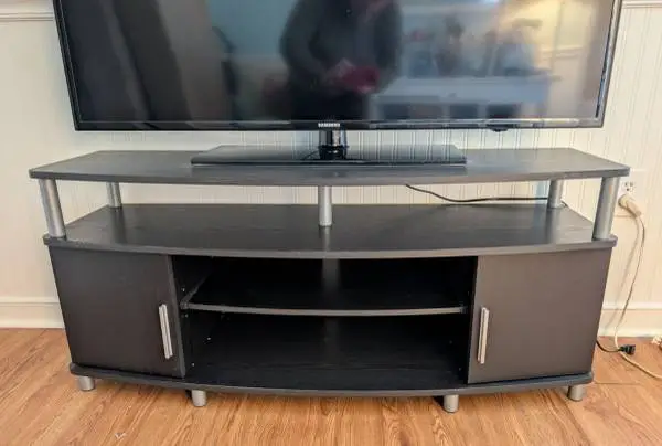 TV Stand / Entertainment Stand Black Ebony Great Condition