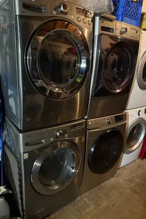 LG stainless steel washer dryer heavy duty
