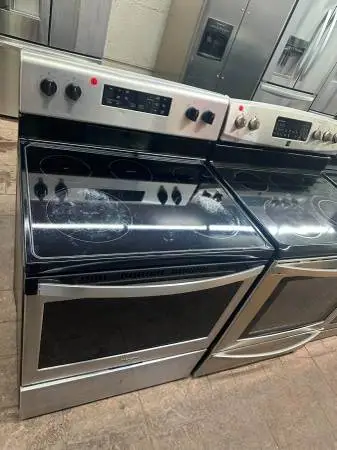 Stove Electric Stainless Steel Glass Top