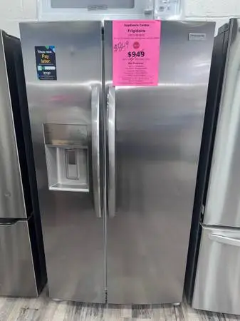 Frigidaire 36”W 25.5 Openbox Stainless Steel Side By Side Refrigerator