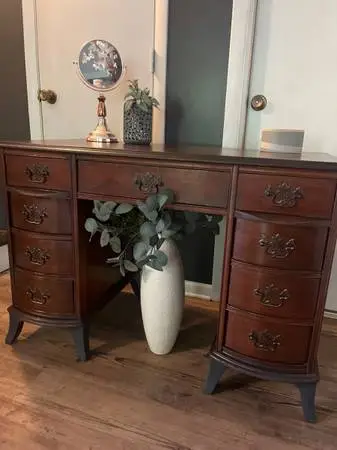 Vanity Dresser or Desk ~ wooden and dove tailed
