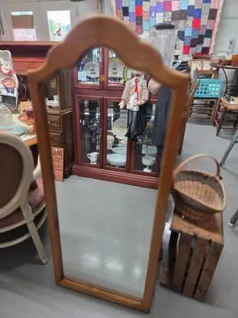 Tall Wood Mirror