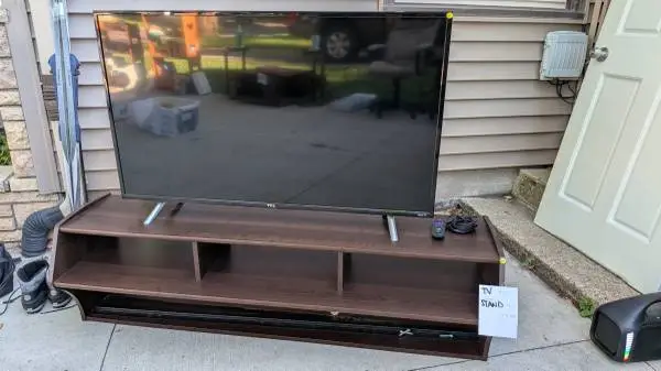 Floating TV stand