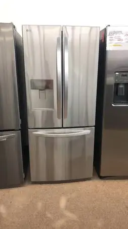 LG 22 Cu Ft French Door Refrigerator — Stainless Steel