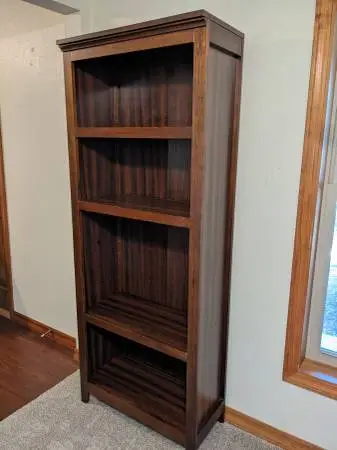SOLID WOOD BOOKSHELF / CABINET WITH SHELVES
