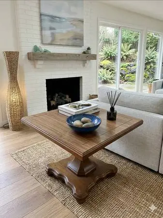 Elegant Vintage Wood Square table
