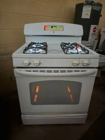 GE White Natural Gas Stove For Sale $80 Or Best Offer