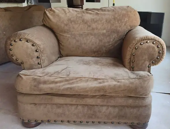 Down Couch, Chair and a Half w/ Matching Ottoman - Livingroom Set