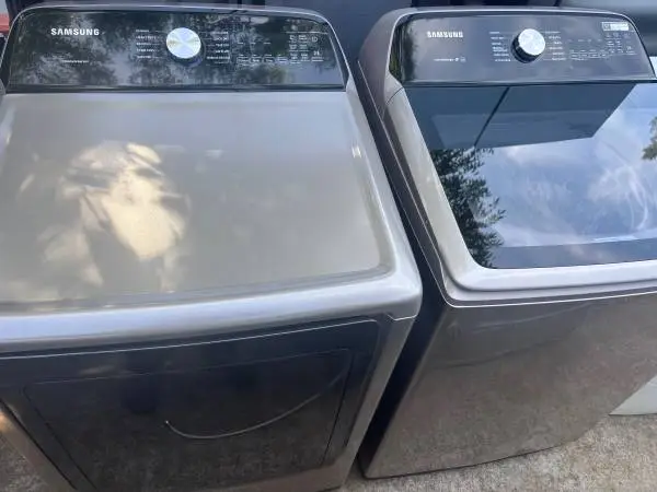 Samsung washer and Electric dryer will deliver and install