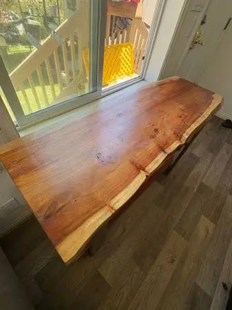 TV Stand  authentic Slab Wood beautiful