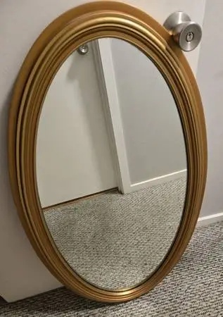 Carolina Mirror Company Medium-sized Narrow Oval Mirror