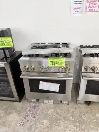 30IN DUEL FUEL JENN AIR GAS RANGE