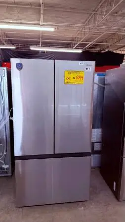MIDEA 3 DOOR STAINLESS STEEL FRIDGE