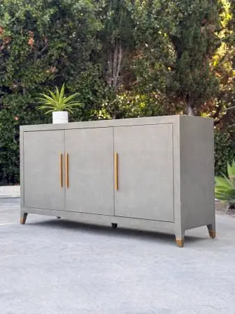 Restoration Hardware RH Graydon Shagreen Sideboard Credenza TV Stand