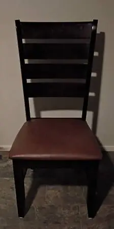 Solid Sturdy chair. Upholstered Seat