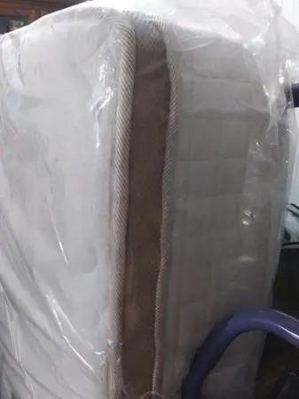 BRAND NEW WHITE/BROWN FLEXIPEDIC MEMORY FOAM 12 QUEEN MATTRESS W/BUILT IN BOXSP