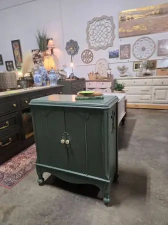 Vintage Green Cabinet