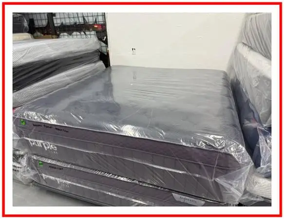 KING SIZE PURPLE LUXE REJUVENATE PREMIER MATTRESS & BOX SPRINGS BED