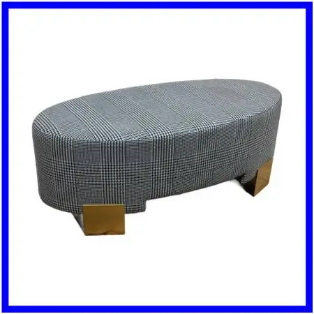 Jay Jeffers Design Glen Plaid Ottoman