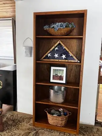 Tall bookshelf bookcase 72x30x10