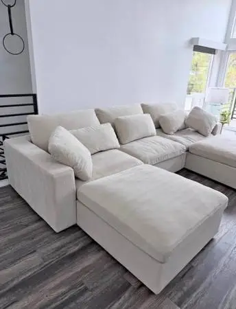 Extra-Deep 4-Seat Modular Chaise Sectional Sofa