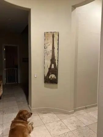 5-foot tall picture of the Eiffel Tower in Paris