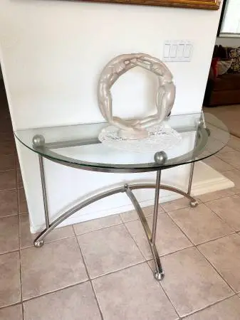 Entry Glass Table.