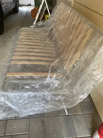 Futon frame Double size with mattress  $50