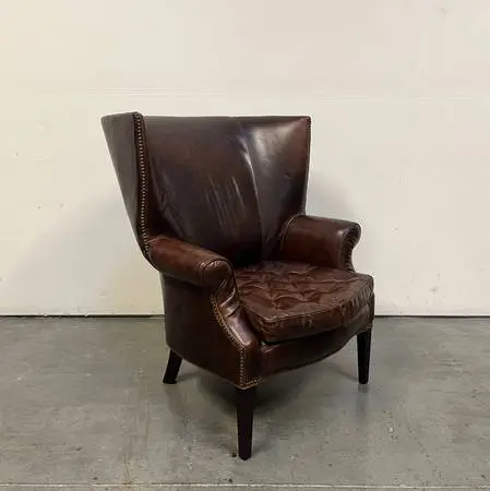 Restoration Hardware Leather Chair