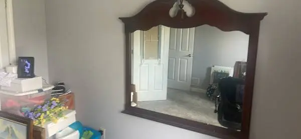 mirror solid wood beautiful and paintings