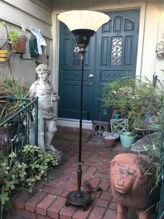 1920s antique Avian theme Miller Lamp co Floor Lamp/works perfectly