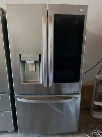 LG instaview stainless steel French door refrigerator ice plus