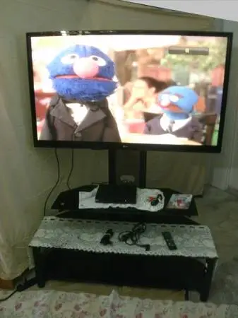 50 inch Plasma TV with Stand and DVD Player