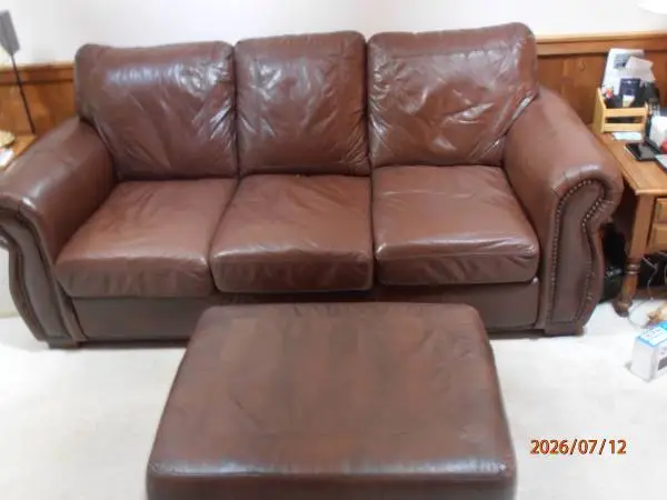 Leather Sofa and Love Seat