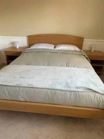 Queen Bedroom Furniture Set white solid hardwood