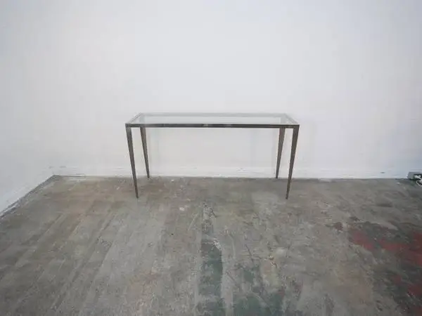 Glass & Chrome Console $499.00  60 Wx 16D x 31H