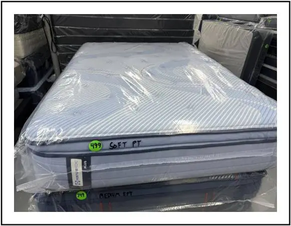 Full Size Sealy Posturepedic Pro Pillow Top Mattress & Box Bed Set