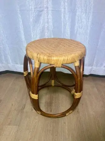 Vintage Rattan Footstool