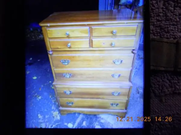 Solid wood Bureau 8 drawer...250.00