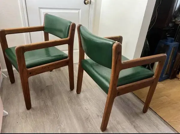 2 vintage Midcentury armchairs armchair set/pair