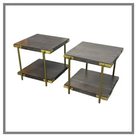 Theodore Alexander Ta Studio Zara Side Tables, Pair