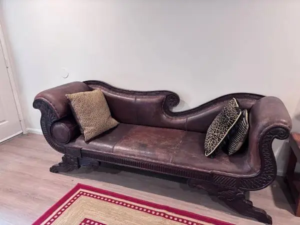Hardwood painters couch