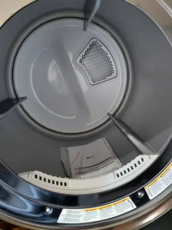 Whirlpool white jumbo top load washer and gas dryer
