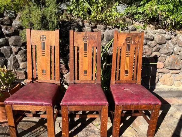 4 Mission Dining Chairs/ Shop of the Crafters